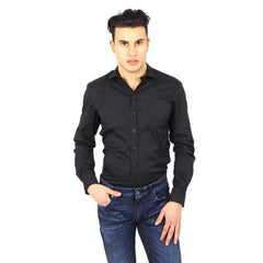 Black S Armani Collezioni mens shirt long sleeve RCSSDL RC0F0 999