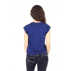 Blue 40 EUR - 4 US Emporio Armani ladies t-shirt short sleeve AGH61 CQ 35