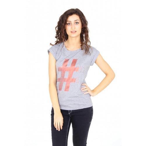 Grey 42 EUR - 6 US Emporio Armani ladies t-shirt short sleeve AGH64 CQ C2