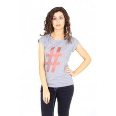 Grey 42 EUR - 6 US Emporio Armani ladies t-shirt short sleeve AGH64 CQ C2