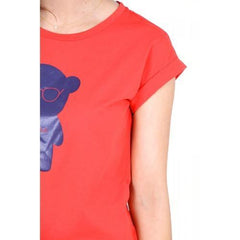 Red 42 EUR - 6 US Emporio Armani ladies t-shirt short sleeve AGH76 CZ 4N