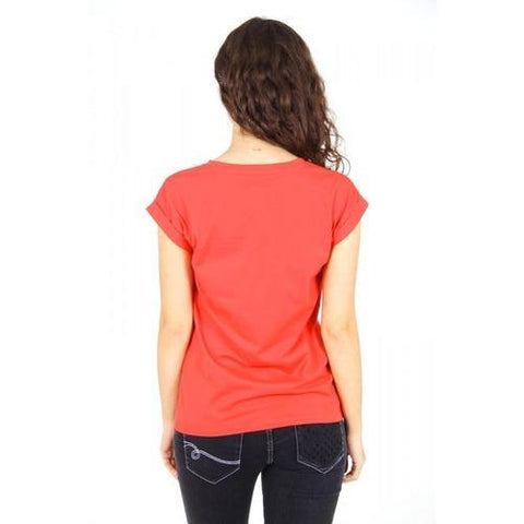 Red 42 EUR - 6 US Emporio Armani ladies t-shirt short sleeve AGH76 CZ 4N