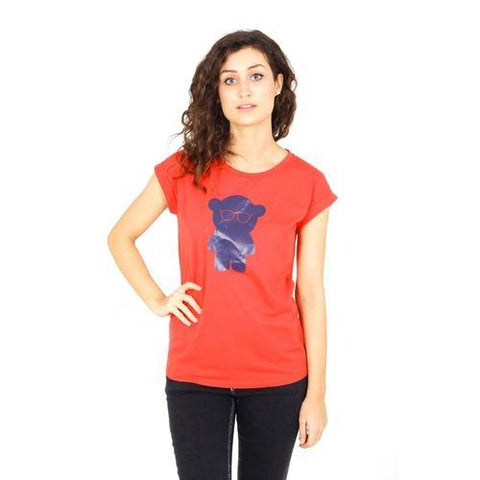 Red 42 EUR - 6 US Emporio Armani ladies t-shirt short sleeve AGH76 CZ 4N