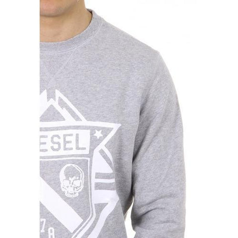 Grey L Diesel mens sweater S-CHOOL 00SHXQ 0IAGX 912