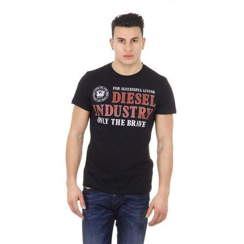 Black S Diesel mens t-shirt T-NOLA 00S8IG 0R91B 900