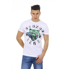 White L Diesel mens t-shirt T-THE-KING 00SAA0 0RDFM 100
