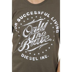Green S Diesel mens t-shirt T-BALDER 00SC50 0091B 51F