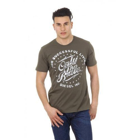 Green S Diesel mens t-shirt T-BALDER 00SC50 0091B 51F