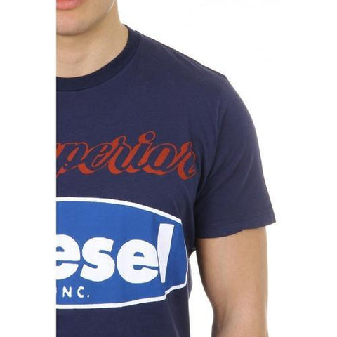 Blue XS Diesel mens t-shirt T-CHRESTOS 00SGF8 0091B 81E