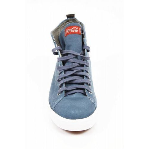 Blue 45 EUR - 12 US Coca Cola mens sneakers CCA0668 RAMBLA SUED JEANS