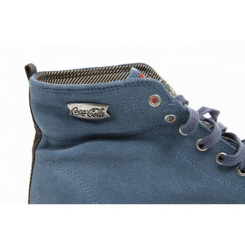 Blue 45 EUR - 12 US Coca Cola mens sneakers CCA0668 RAMBLA SUED JEANS