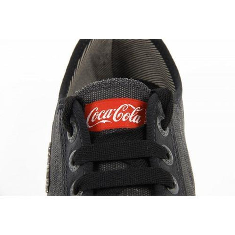 Black 45 EUR - 12 US Coca Cola mens sneakers CCA0745 MODERN CASUAL 2 BLACK