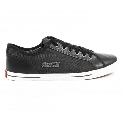 Black 45 EUR - 12 US Coca Cola mens sneakers CCA0745 MODERN CASUAL 2 BLACK
