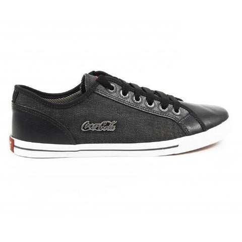 Black 45 EUR - 12 US Coca Cola mens sneakers CCA0745 MODERN CASUAL 2 BLACK