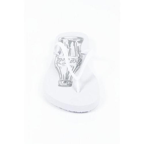 White 39/40 EUR Coca Cola ladies flip flop CCA0589 SANDALIA BASIC FEMININA WHITE
