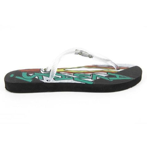 Multicolor 37/38 EUR Coca Cola ladies flip flop CCA0591 POP ART GARRAFA GIRLS  BLACK