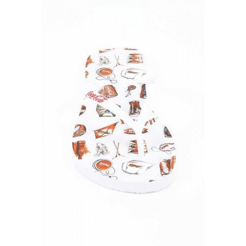 White 41/42 EUR Coca Cola ladies flip flop CCA0636 ACE WHITE