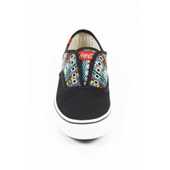 Multicolor 37 EUR - 7 US Coca Cola ladies sneakers CCA0713 KICK ETNIC BLACK
