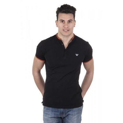Black XL Armani Jeans mens polo C6M96 QK 12