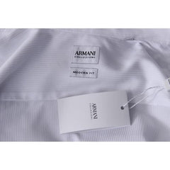 White 43 IT - 17 US Armani Collezioni mens shirt TCCM5L TCBC8 010