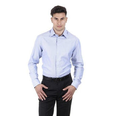Light Blue 43 IT - 17 US Armani Collezioni mens shirt TCCM5L TCC78 041