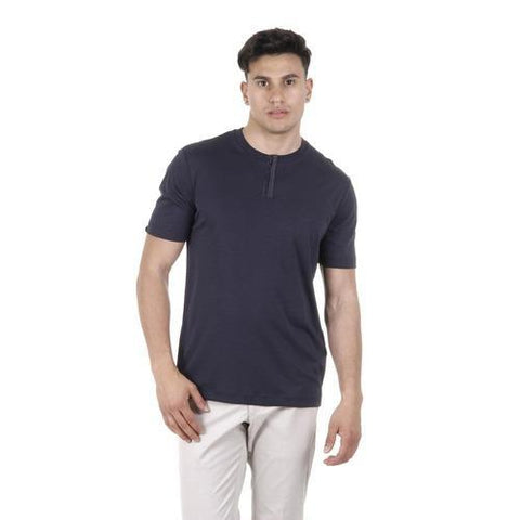 Dark Blue XL Armani Collezioni mens t-shirt 3XCF55 CJDFZ 0921