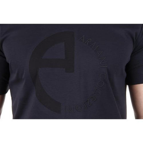 Dark Blue XL Armani Collezioni mens t-shirt 3XCT50 CJDGZ 0922