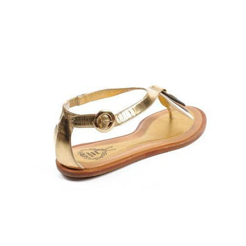 Gold 36 EUR - 6 US Rodo ladies flat sandal S7628 559 597