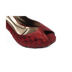 Red 37 EUR - 7 US Rodo ladies pump open toe S7837 604 740