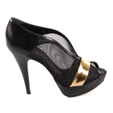 Black 36.5 EUR - 6.5 US Rodo ladies pump open toe S8627 370 900