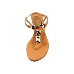 Brown 39 EUR - 9 US Rodo ladies flat sandal S8737 087 221