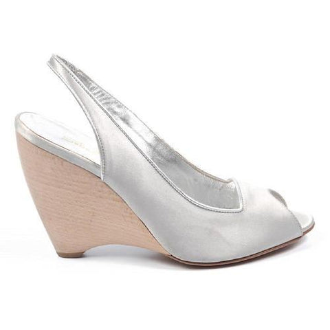 Silver 37.5 EUR - 7.5 US Sebastian Milano ladies sandal 2561 RASO ARGENTO