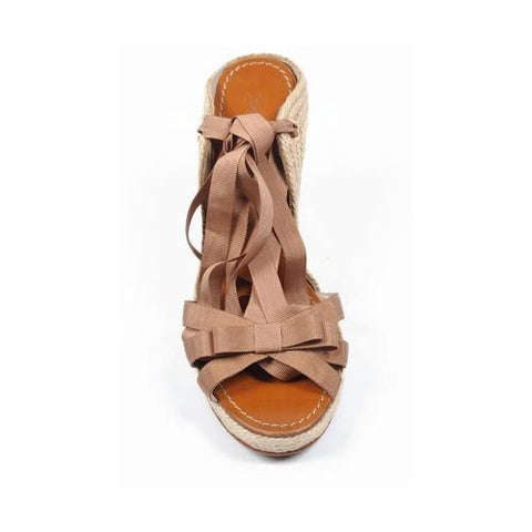 Beige 41 EUR - 11 US Sebastian Milano ladies sandal 4212 GROS G TABACCO