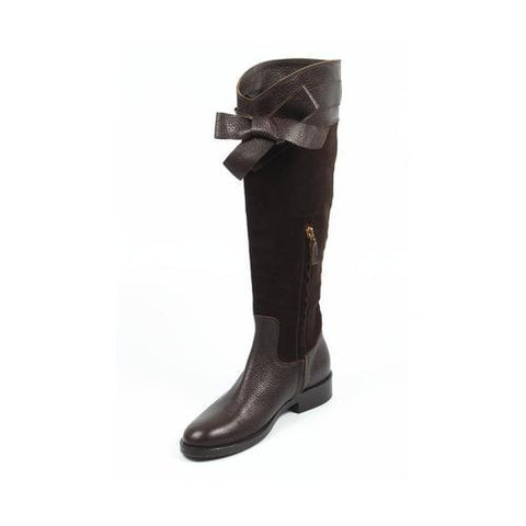 Brown 36 EUR - 6 US Sebastian Milano ladies high boot 2937 FOCUS+VELOUR MORO