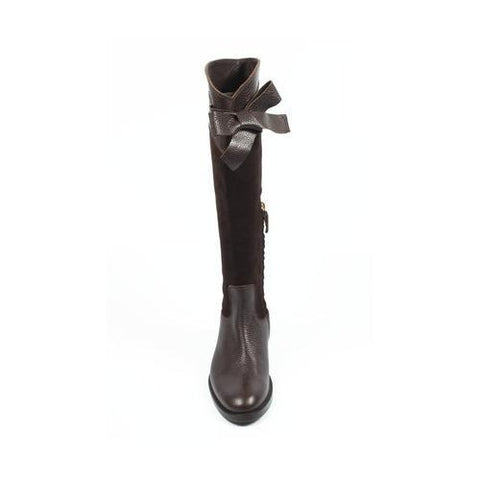 Brown 36 EUR - 6 US Sebastian Milano ladies high boot 2937 FOCUS+VELOUR MORO