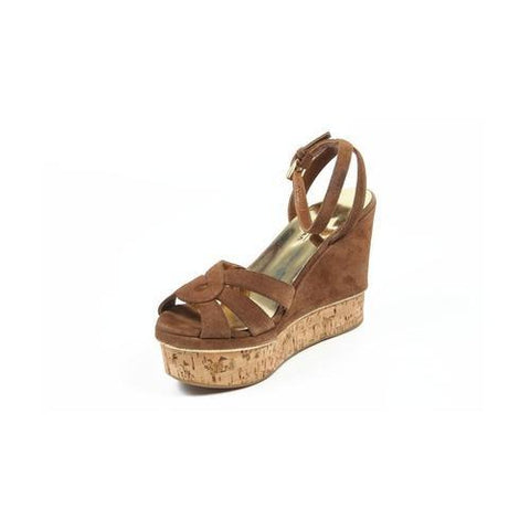 Brown 40 EUR - 10 US Sebastian Milano ladies espadrille wedge sandal S3178CRC CROSTA CUOIO