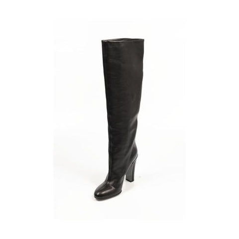 Black 36.5 EUR - 6.5 US Sebastian Milano ladies high boot S4588 VACCHETTA NAPPA NERO