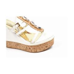 White 41 EUR - 11 US Sebastian Milano ladies espadrille wedge sandal S3185VB VERNICE BIANCA+CRYSTAL
