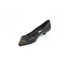 Black 36 EUR - 6 US Sebastian Milano ladies pump S1950 FUME NERO+OTTONE GAV