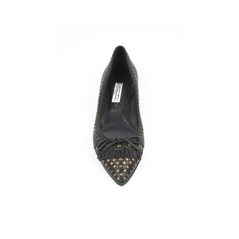 Black 36 EUR - 6 US Sebastian Milano ladies pump S1950 FUME NERO+OTTONE GAV