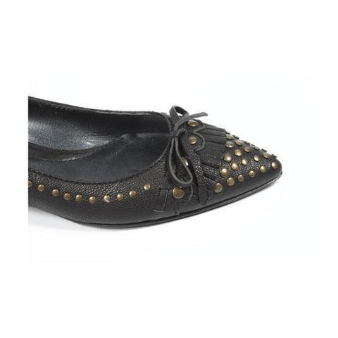 Black 36 EUR - 6 US Sebastian Milano ladies pump S1950 FUME NERO+OTTONE GAV