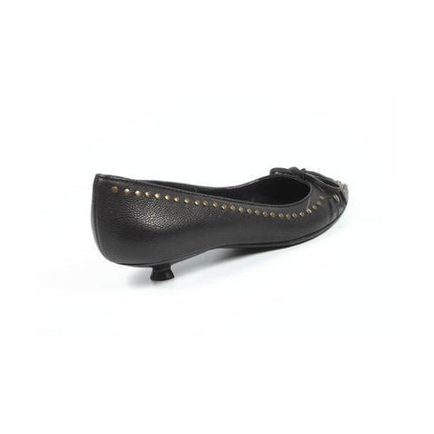Black 36 EUR - 6 US Sebastian Milano ladies pump S1950 FUME NERO+OTTONE GAV