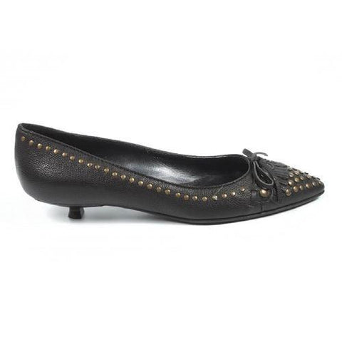 Black 36 EUR - 6 US Sebastian Milano ladies pump S1950 FUME NERO+OTTONE GAV