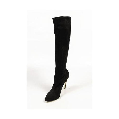Black 36 EUR - 6 US Sebastian Milano ladies high boot S4045 CAM STRETCH CHIANCIANO NERO