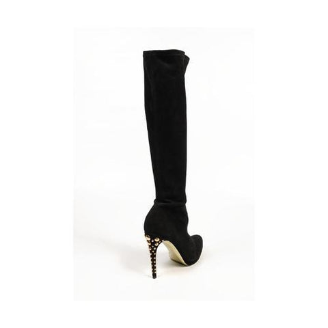 Black 36 EUR - 6 US Sebastian Milano ladies high boot S4045 CAM STRETCH CHIANCIANO NERO