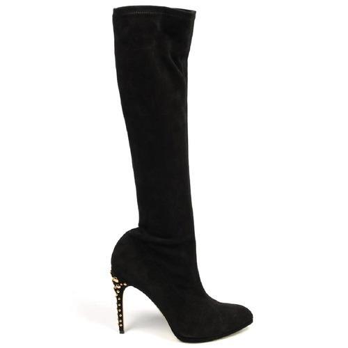 Black 36 EUR - 6 US Sebastian Milano ladies high boot S4045 CAM STRETCH CHIANCIANO NERO