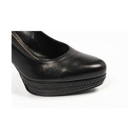 Black 40 EUR - 10 US Sebastian Milano ladies pump S4651 VIT NO GOLDEN NERO