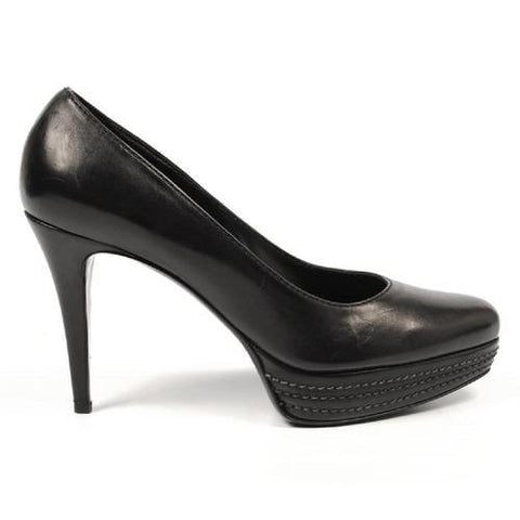 Black 40 EUR - 10 US Sebastian Milano ladies pump S4651 VIT NO GOLDEN NERO