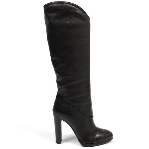 Black 36.5 EUR - 6.5 US Sebastian Milano ladies high boot S3942 LOS ANGELES BOTTALATO TG NERO