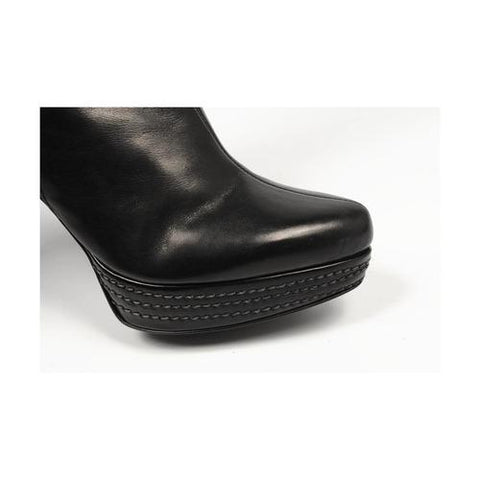 Black 41 EUR - 11 US Sebastian Milano ladies high boot S4659 VIT NO GOLDEN NERO